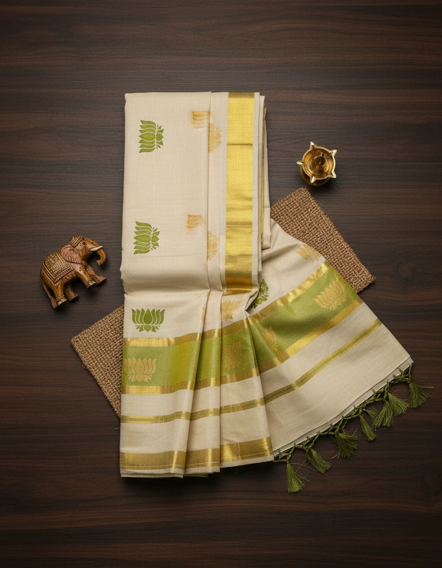 Kerala Handloom Set Saree