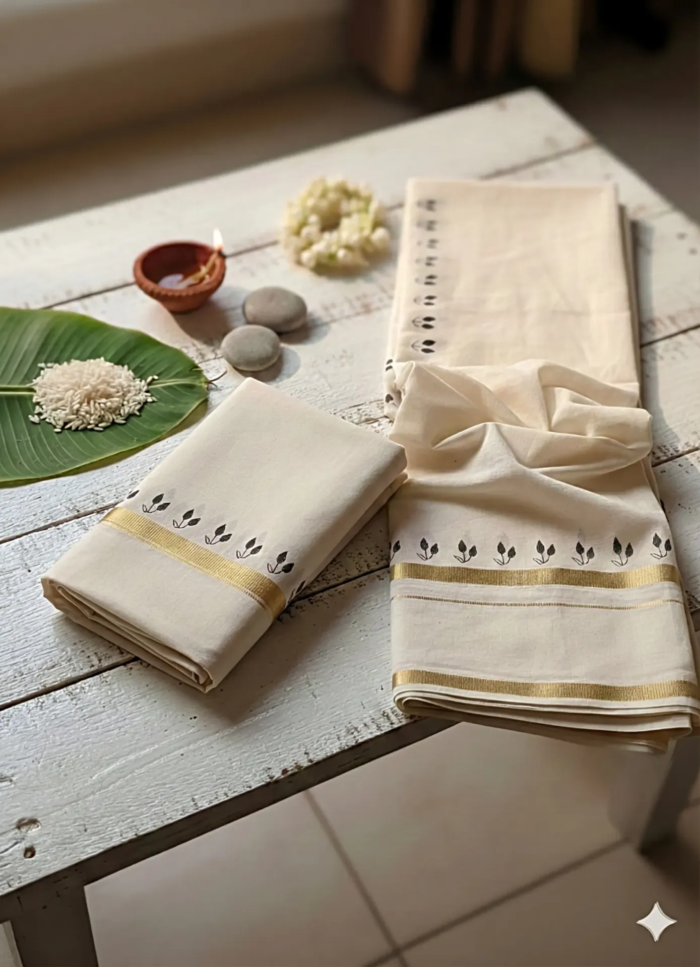 Kerala Handloom Set Mundu/4501