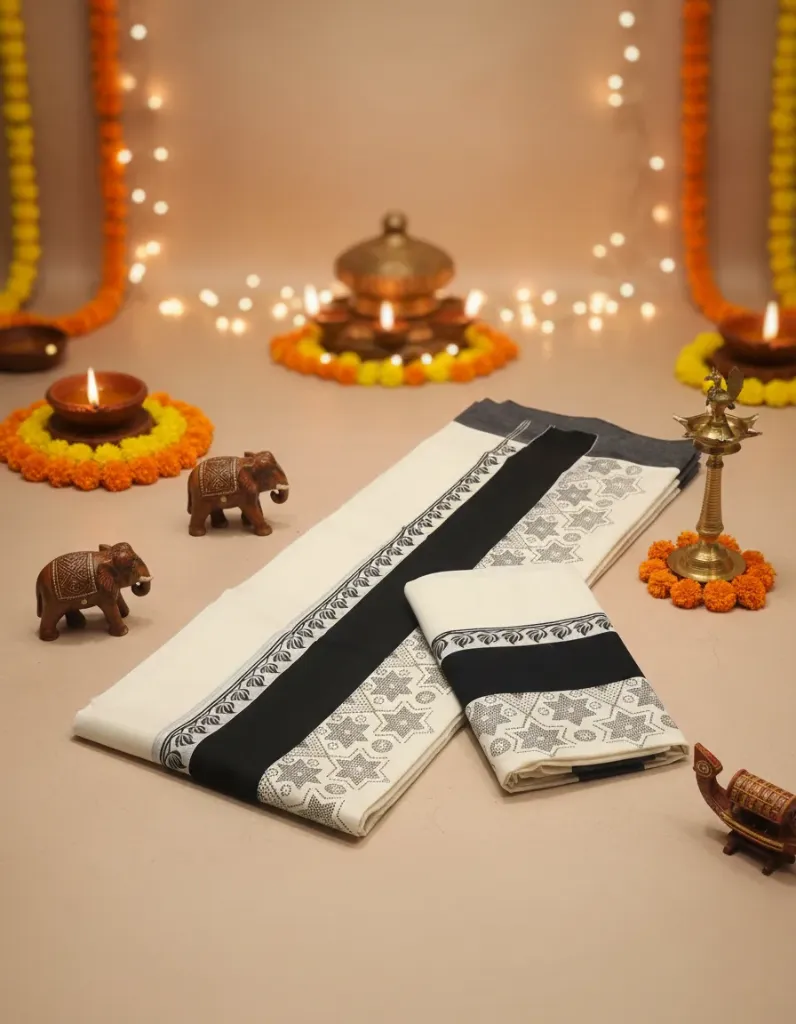 Kerala Handloom Set Mundu/4359