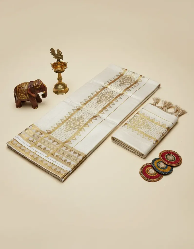 Kerala Handloom Set Mundu/4815K