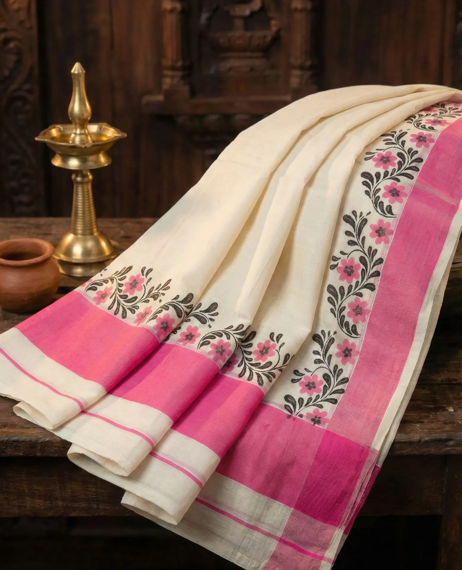 Kerala Handloom Set Mundu/4357