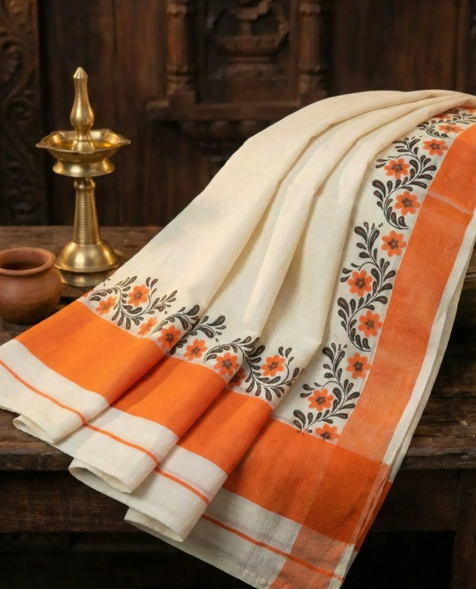 Kerala Handloom Set Mundu/4357