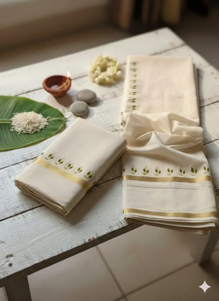 Kerala Handloom Set Mundu/4501