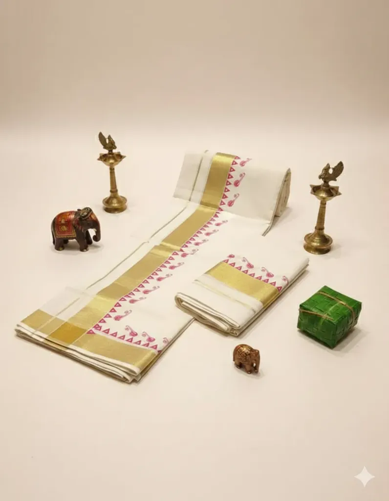 Kerala Handloom Set Mundu/4554