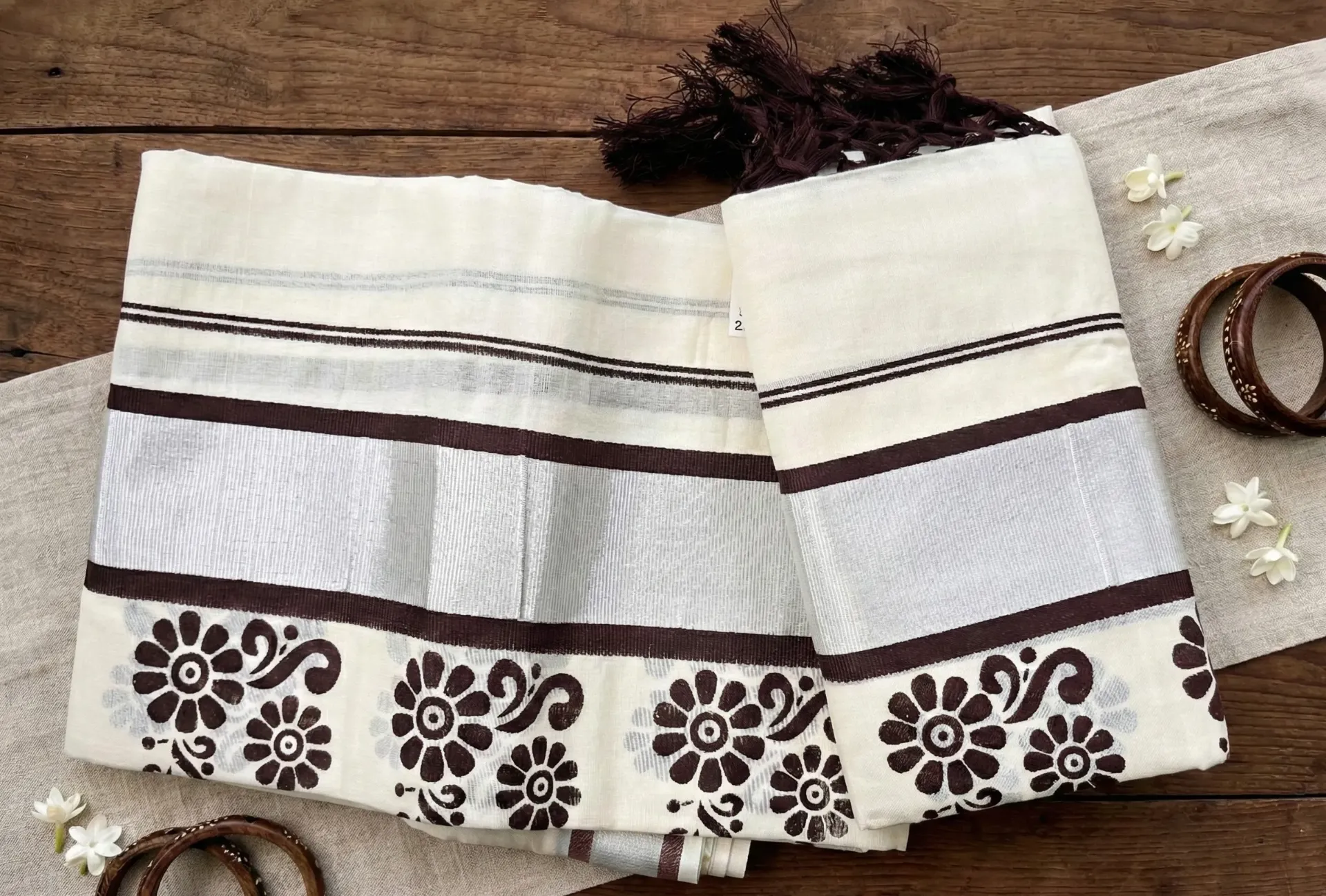 Kerala Handloom Set Mundu/4603K