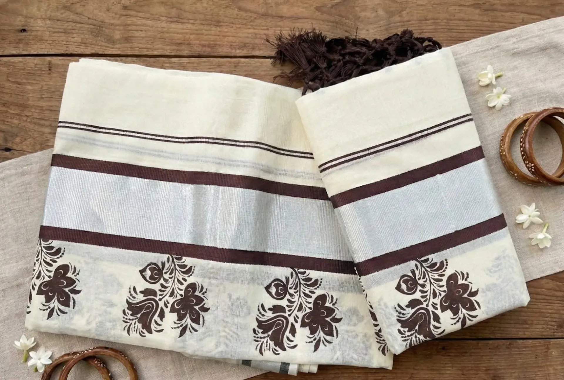 Kerala Handloom Set Mundu/4603K