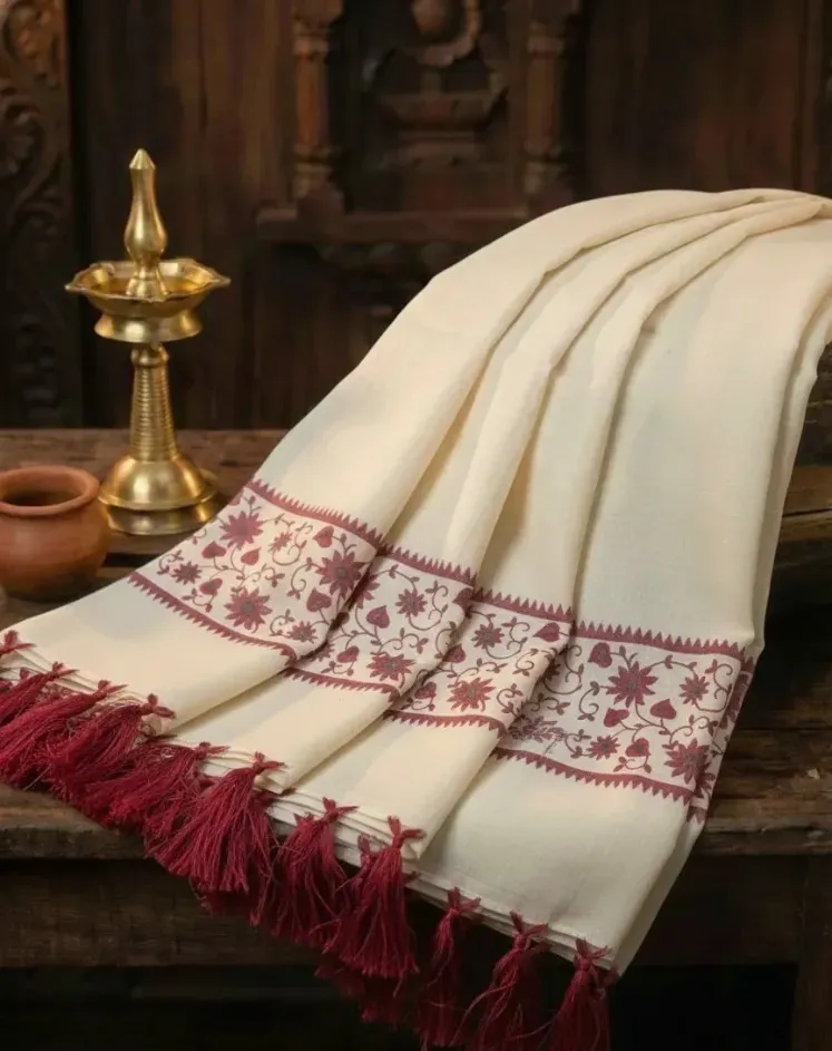 Kerala Handloom Set Mundu/4649K/1