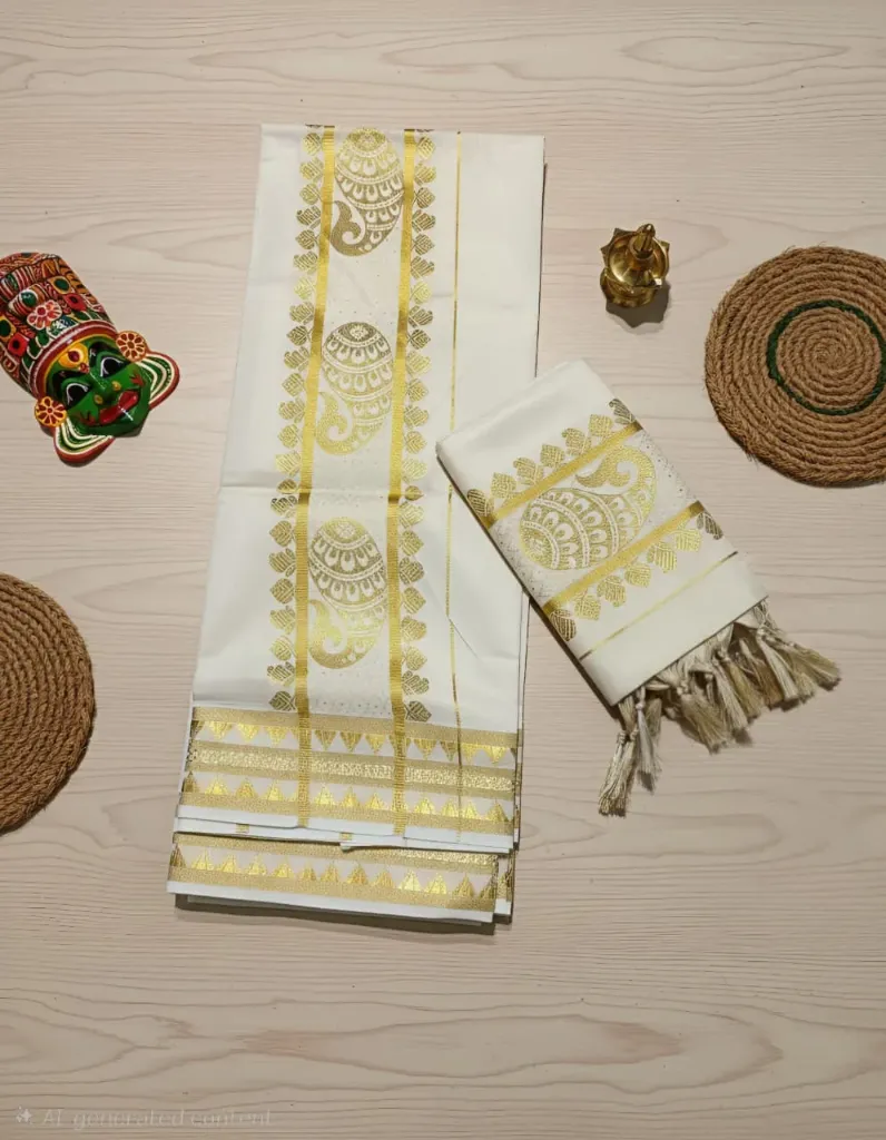 Kerala Handloom Set Mundu/4815K