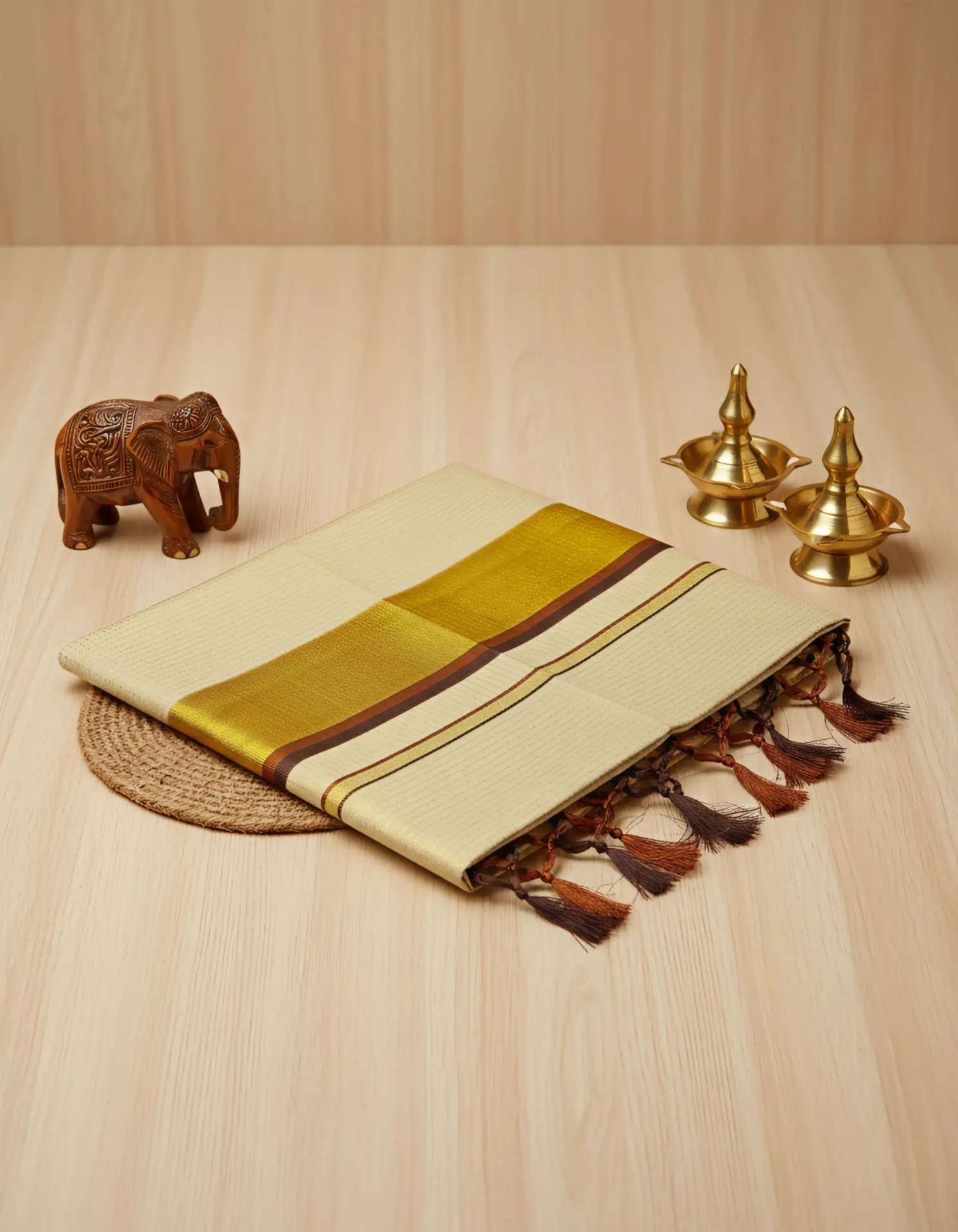 Kerala Handloom Set Saree/1553K