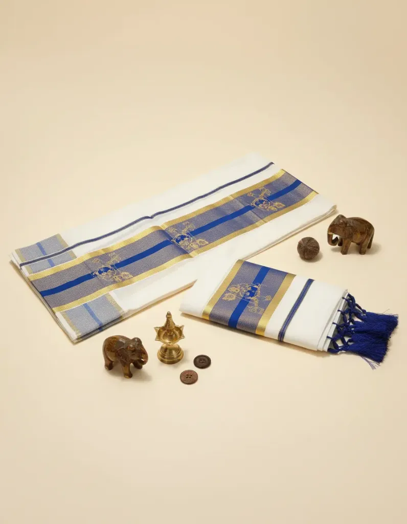 Kerala Handloom Set Mundu/4529K