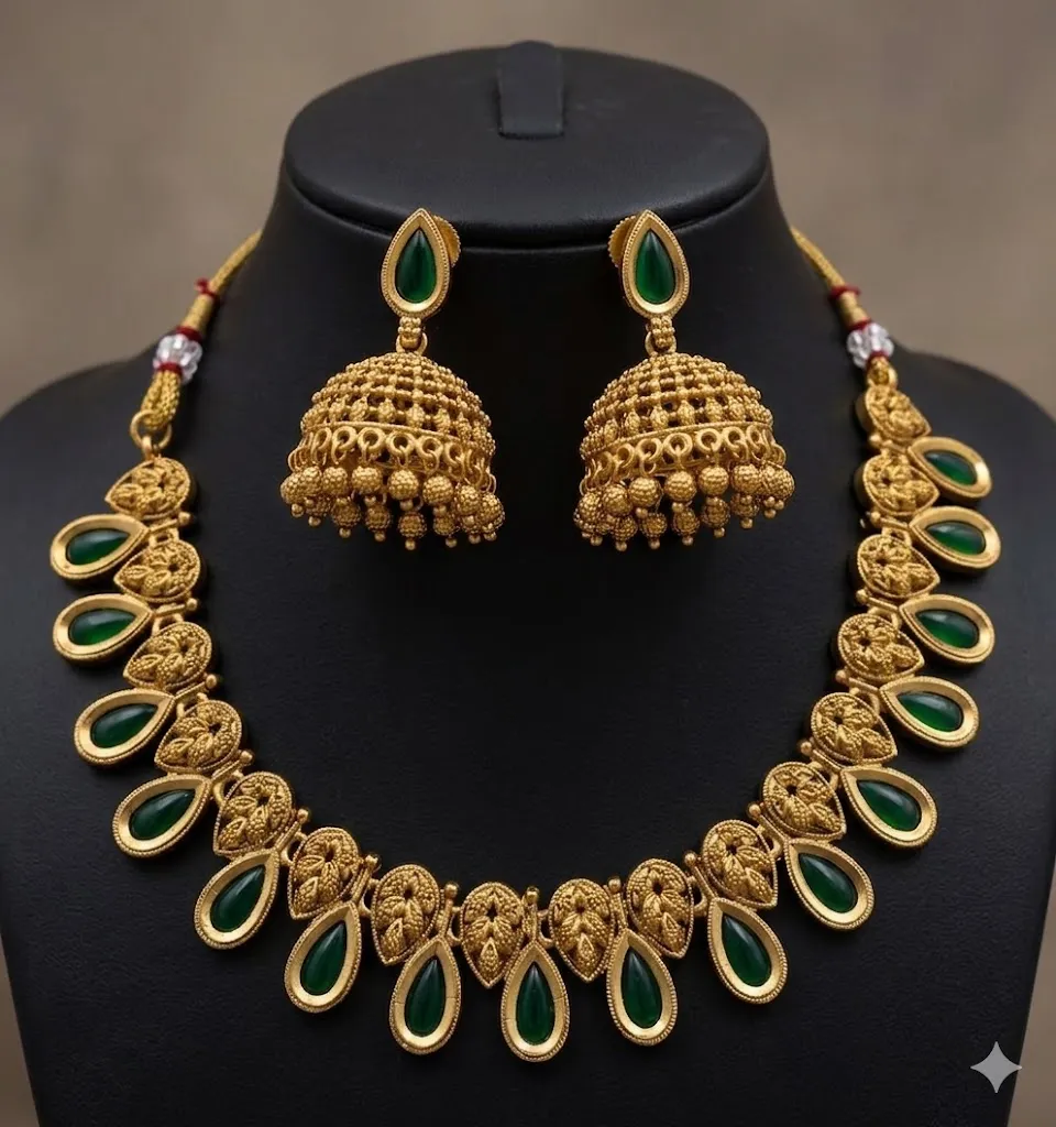 Emerald Dew Drop Set