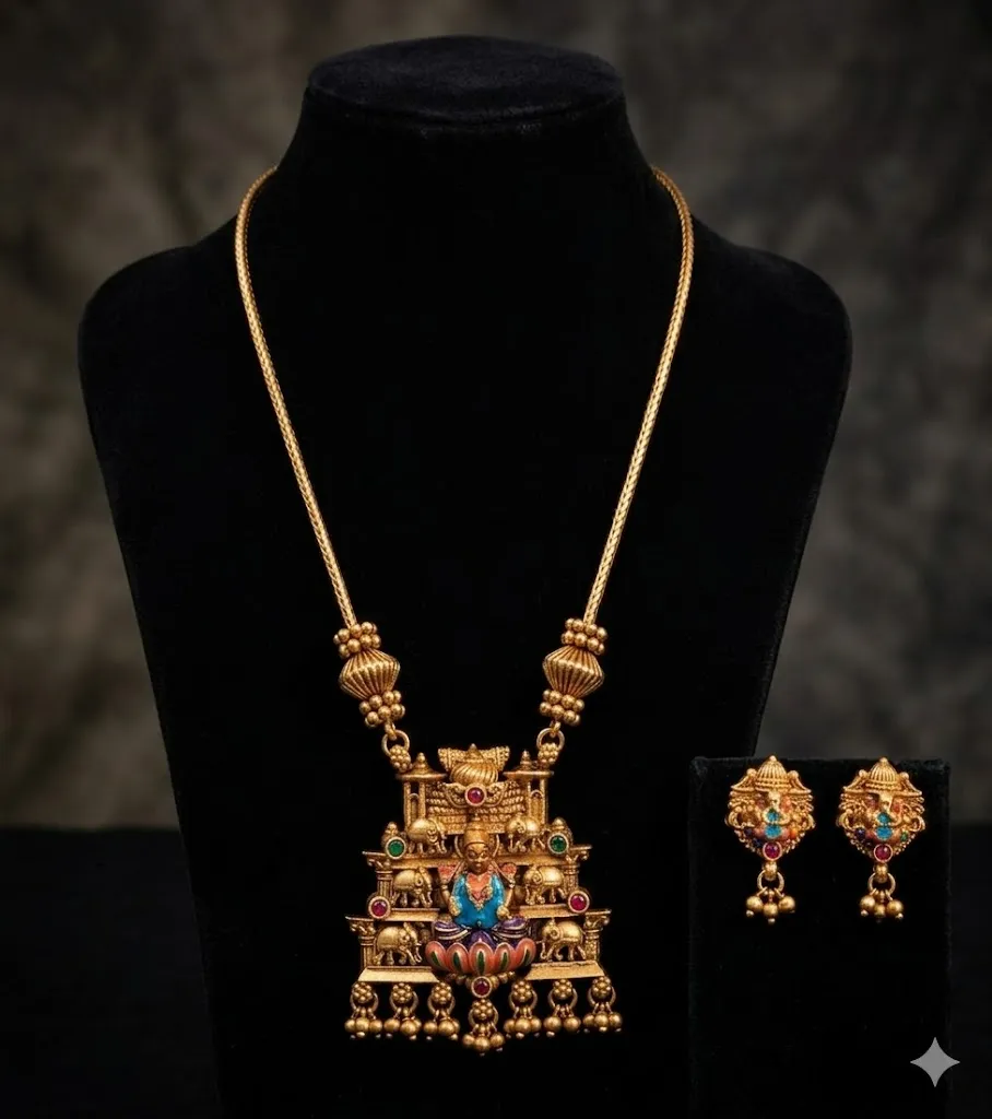 Meenakari Lakshmi Gopuram Set