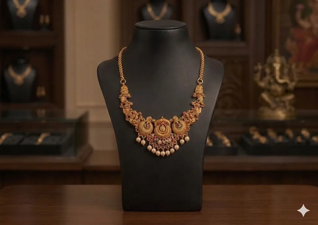 Antique Lakshmi Pearl Choker Set
