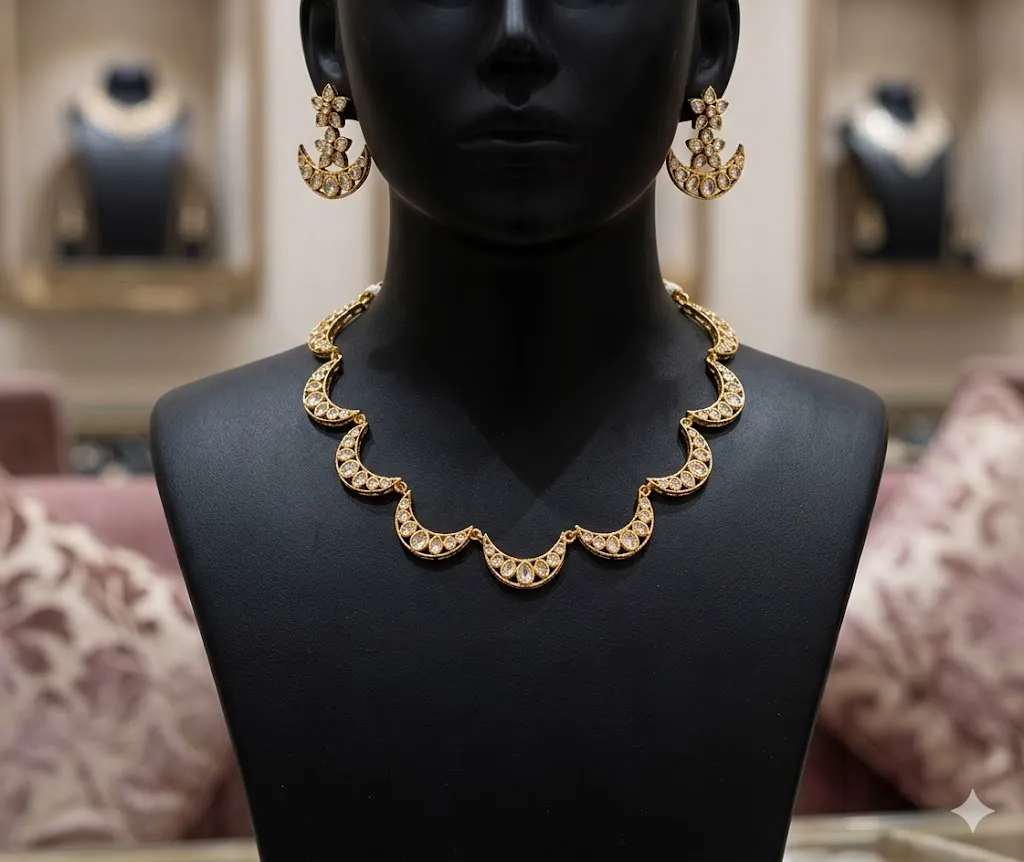 Chandra Curve Necklace Set