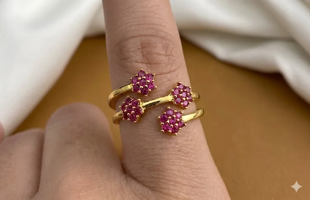 Bloom Stone Adjustable Ring