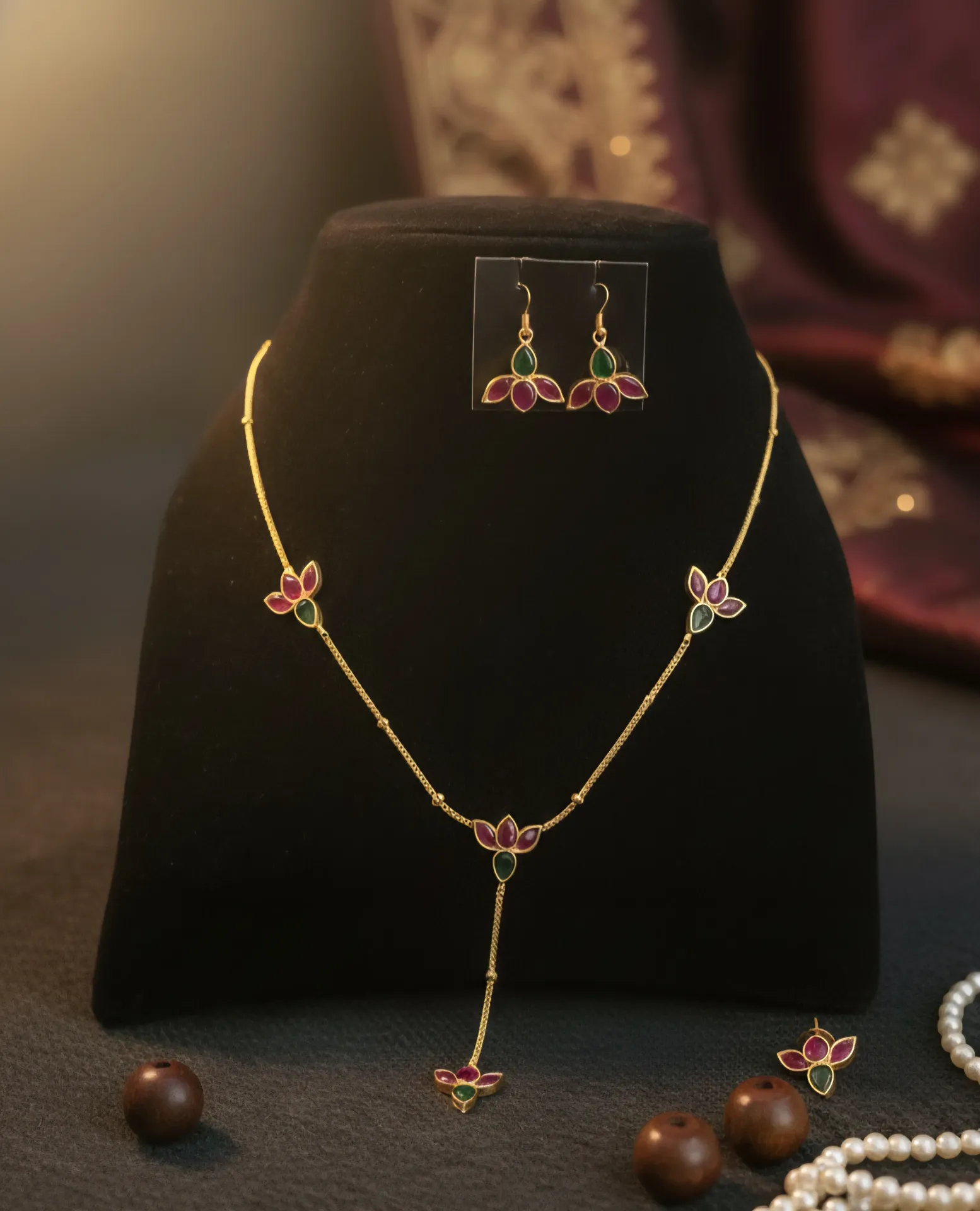 Timeless Lotus Pendant Neckpiece