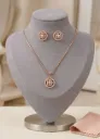 Rosé Halo Necklace Set
