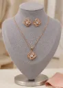 Rosé Blossom Necklace Set