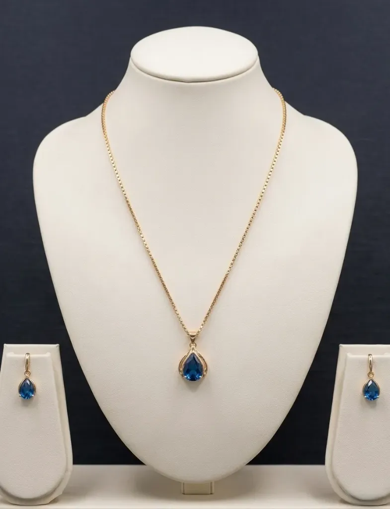 Crystal Waterdrop Jewelry Set