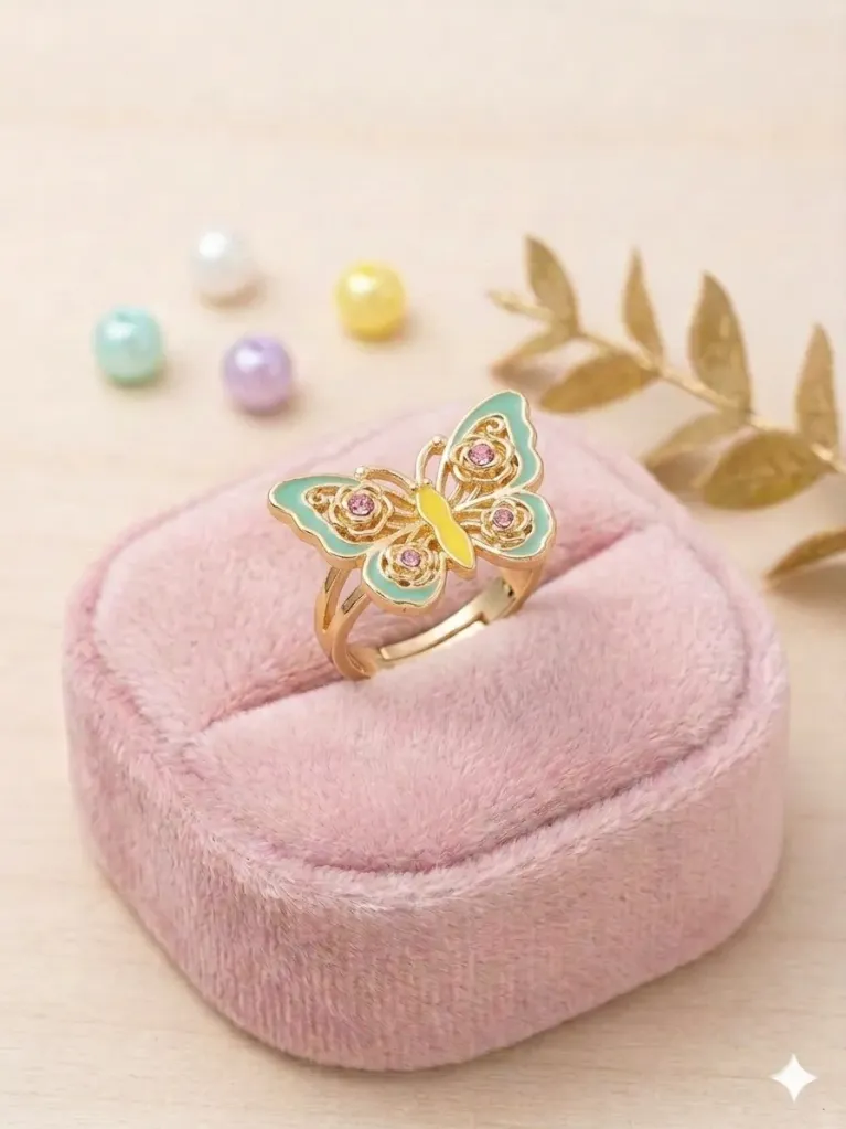 Magical Butterfly Charm Ring