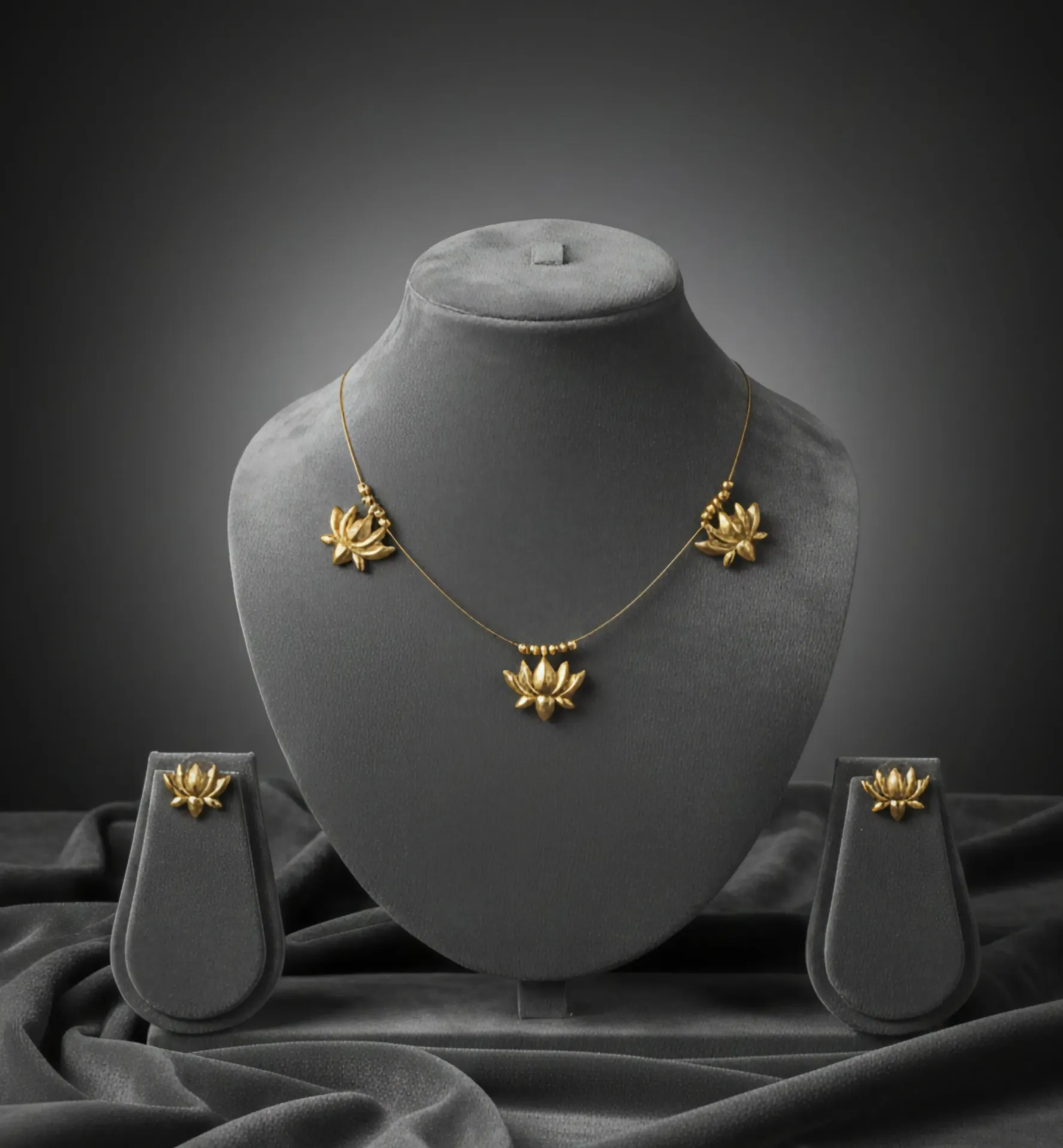 Gold Lotus Invisible Neckpiece