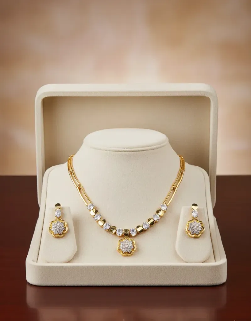 Stone & Kundan Short Necklace