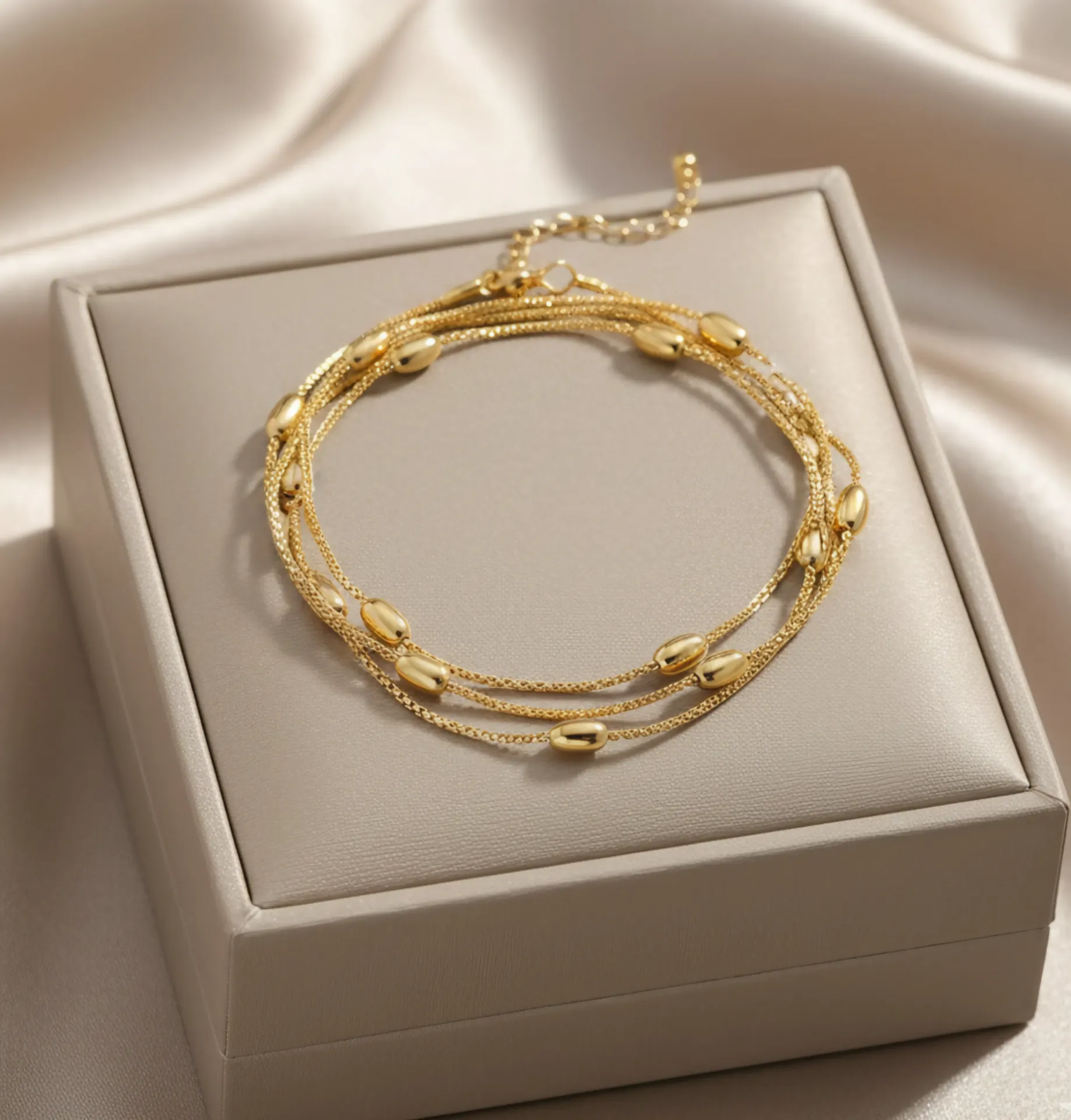 Chic & Convertible: Wrap-around Rice Beaded Chain