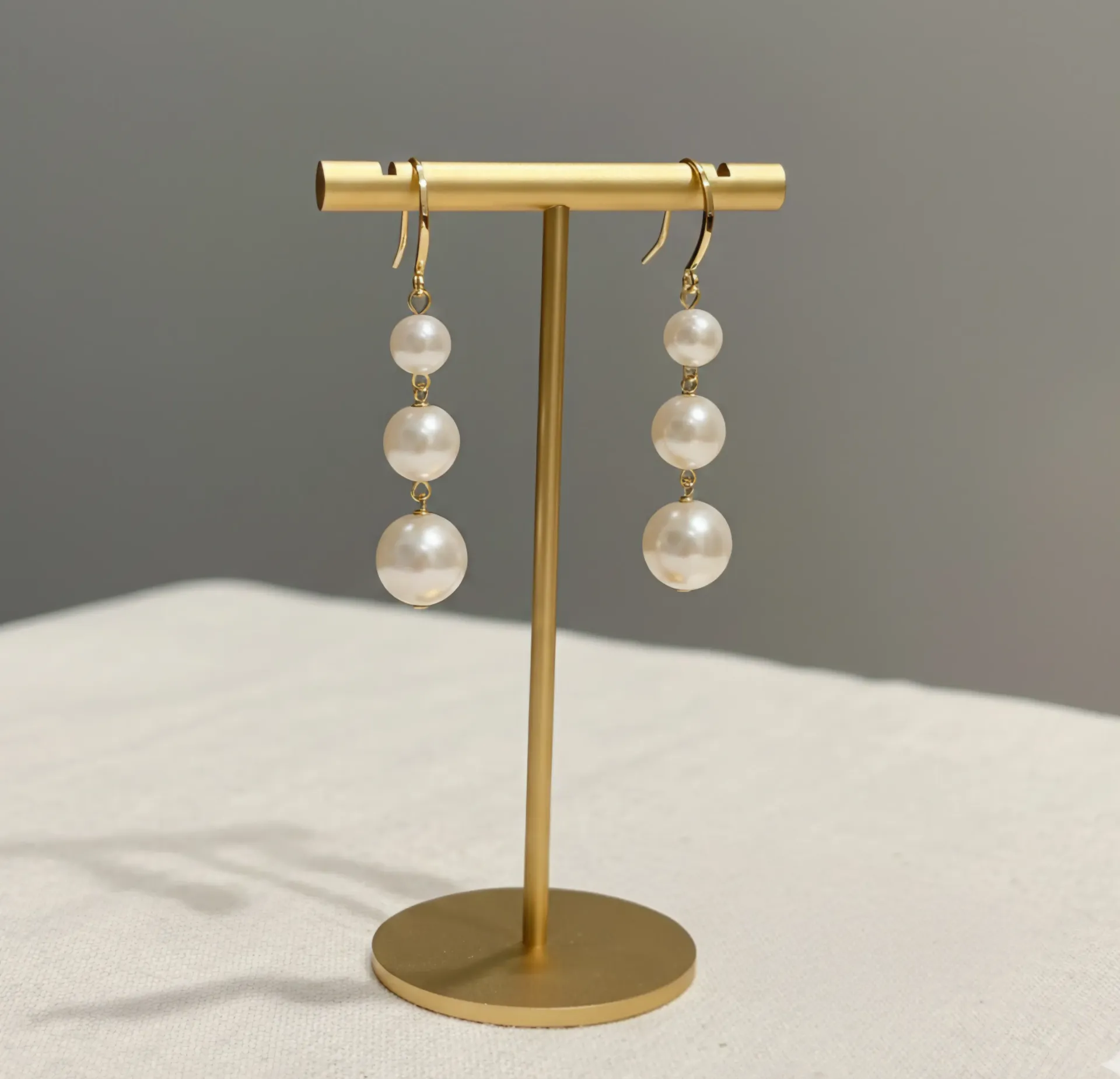 Timeless Round Pearl Danglers