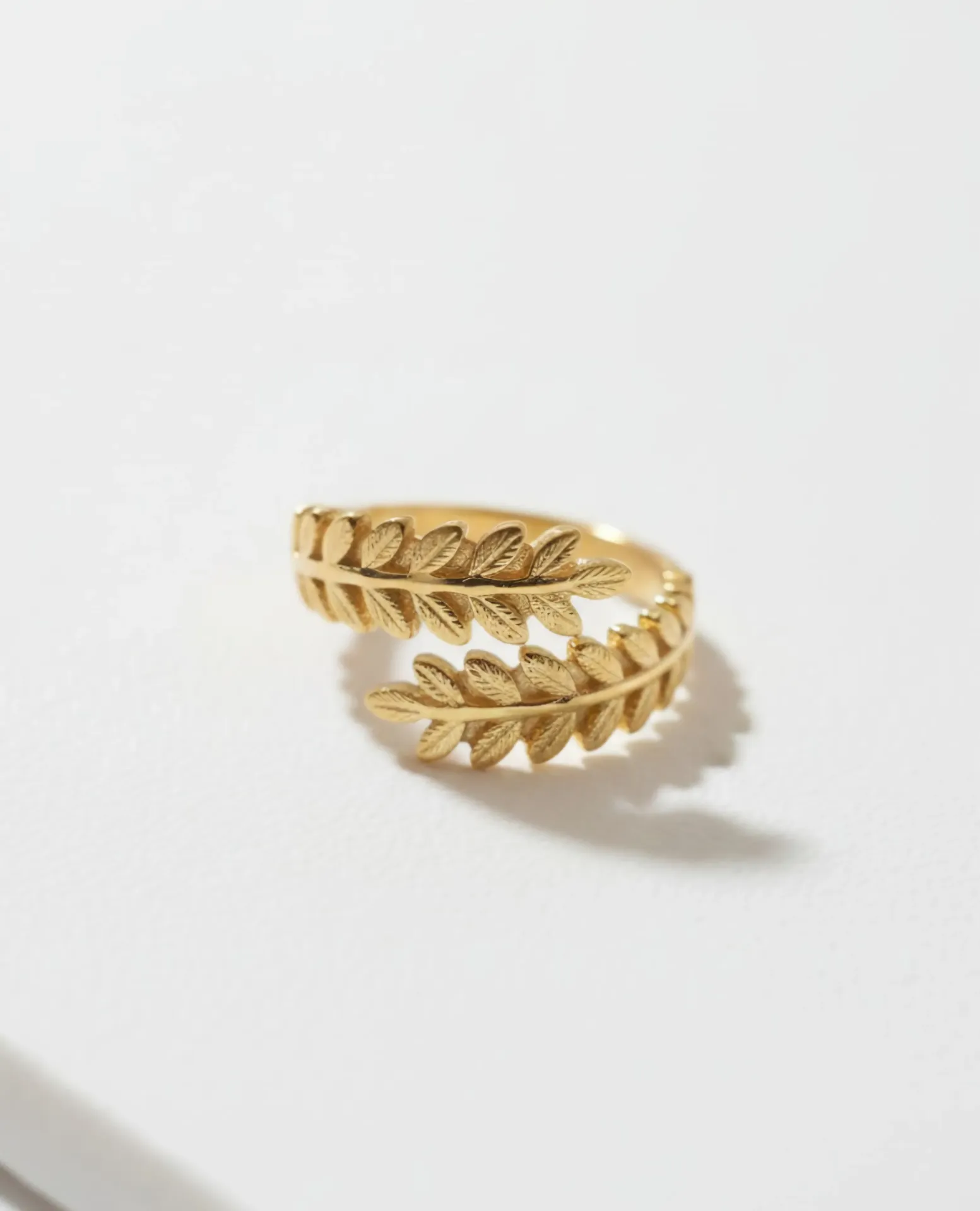 Olive Leaf Shaped Finger Ring