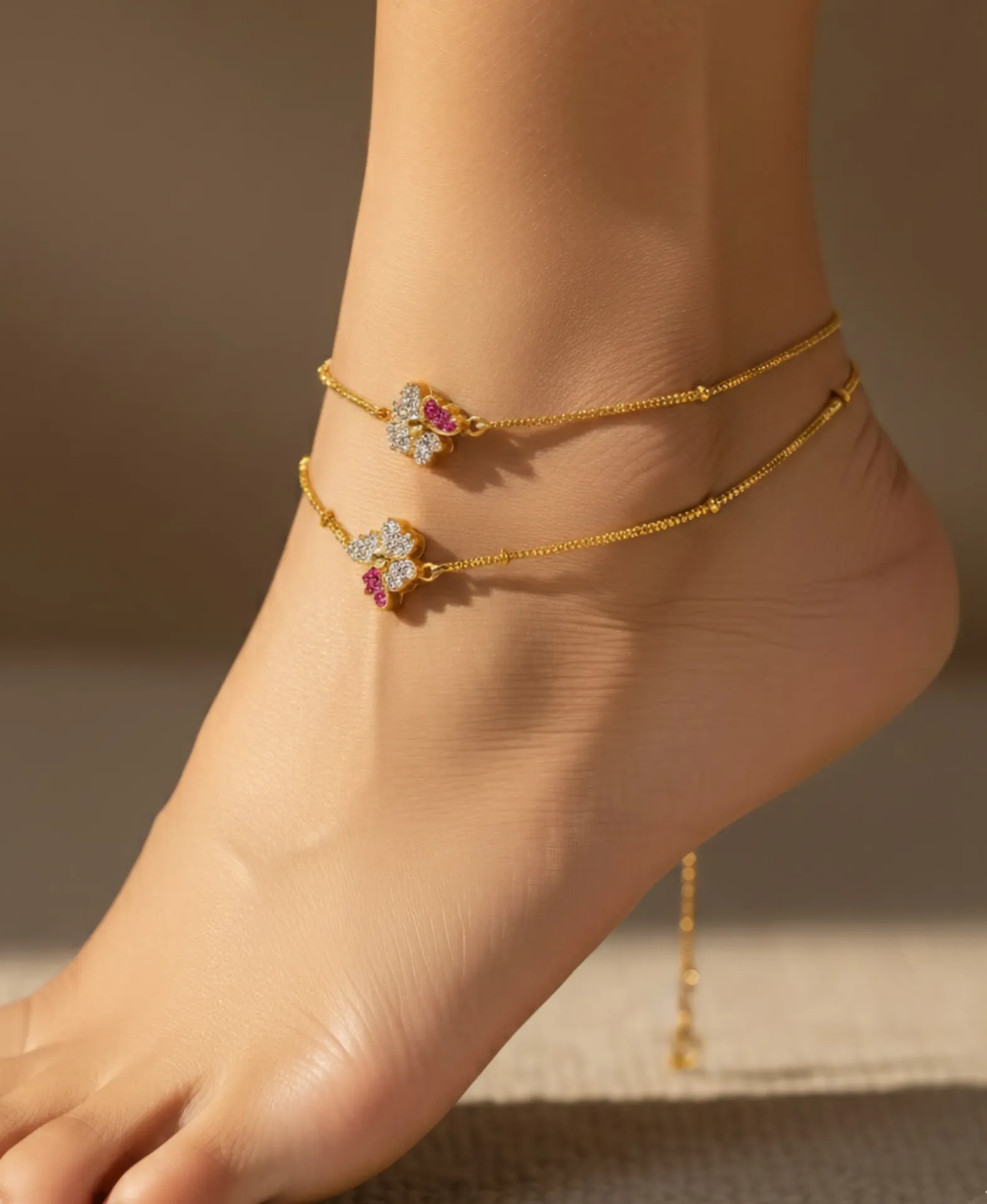 Traditional Gold Anklets