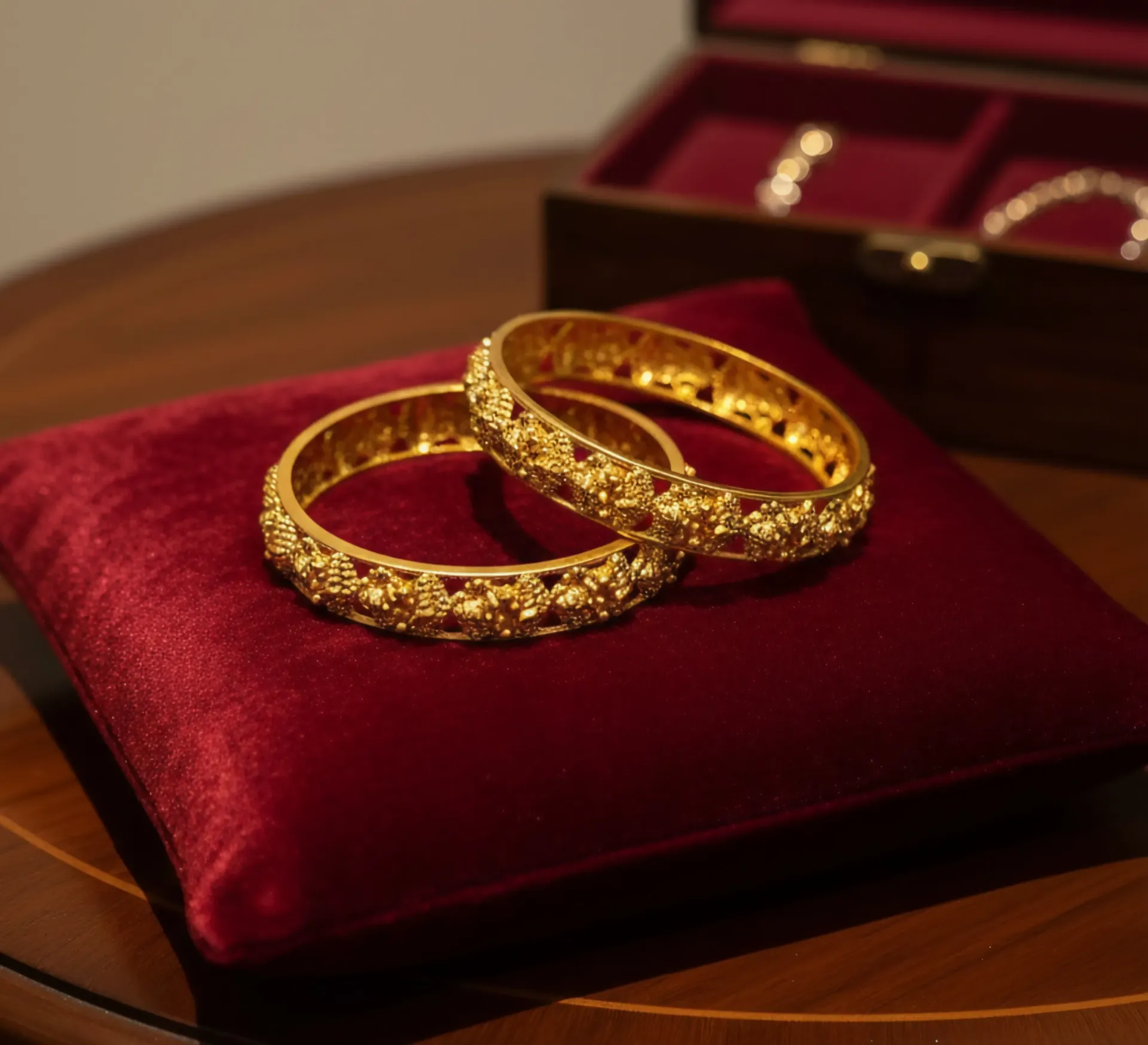 Traditional Gold Bangles (Set of 2)