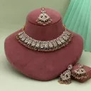 Designer Gold Kundan Pearl Necklace Set
