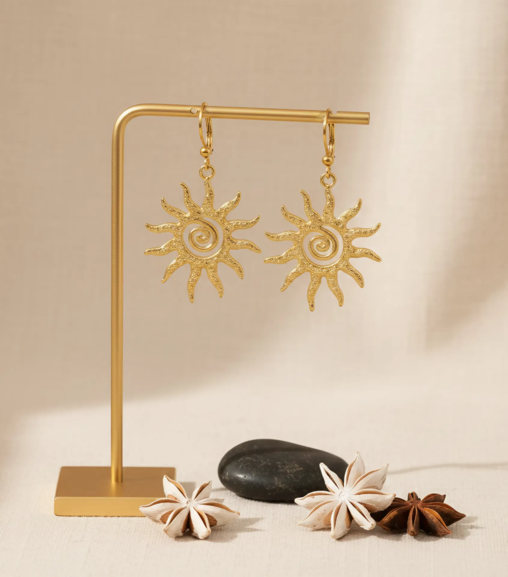 Sun Stud Earrings
