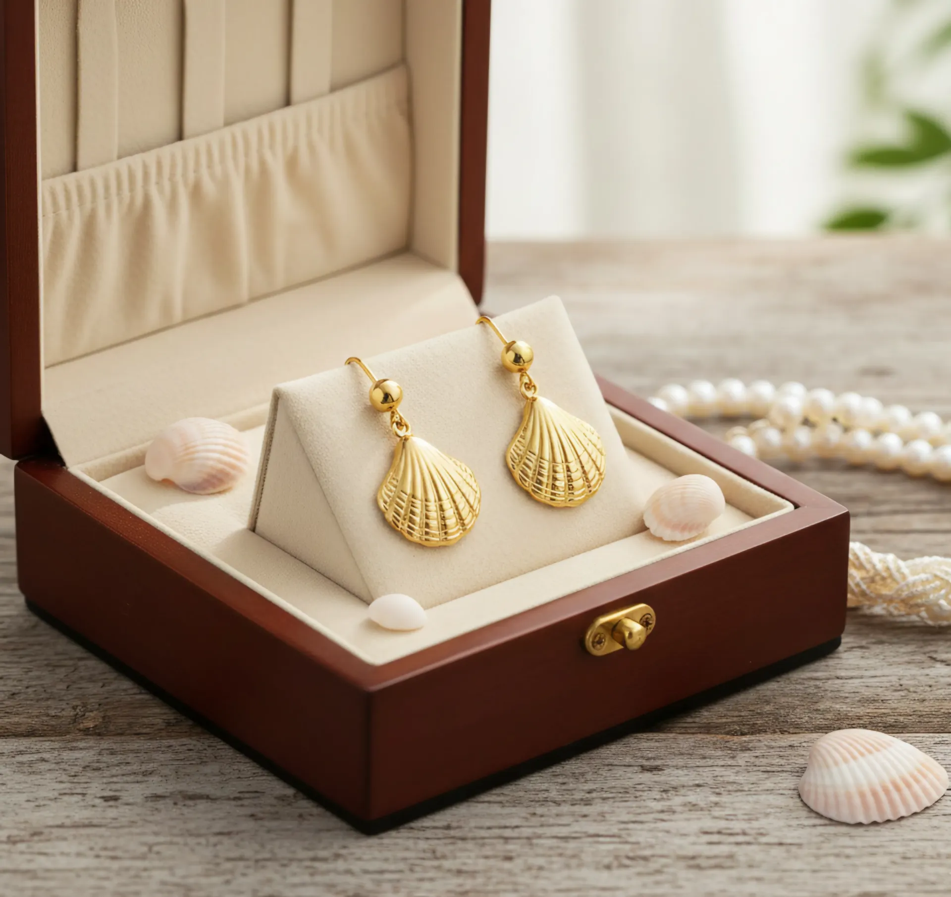 Shell Drop Earrings
