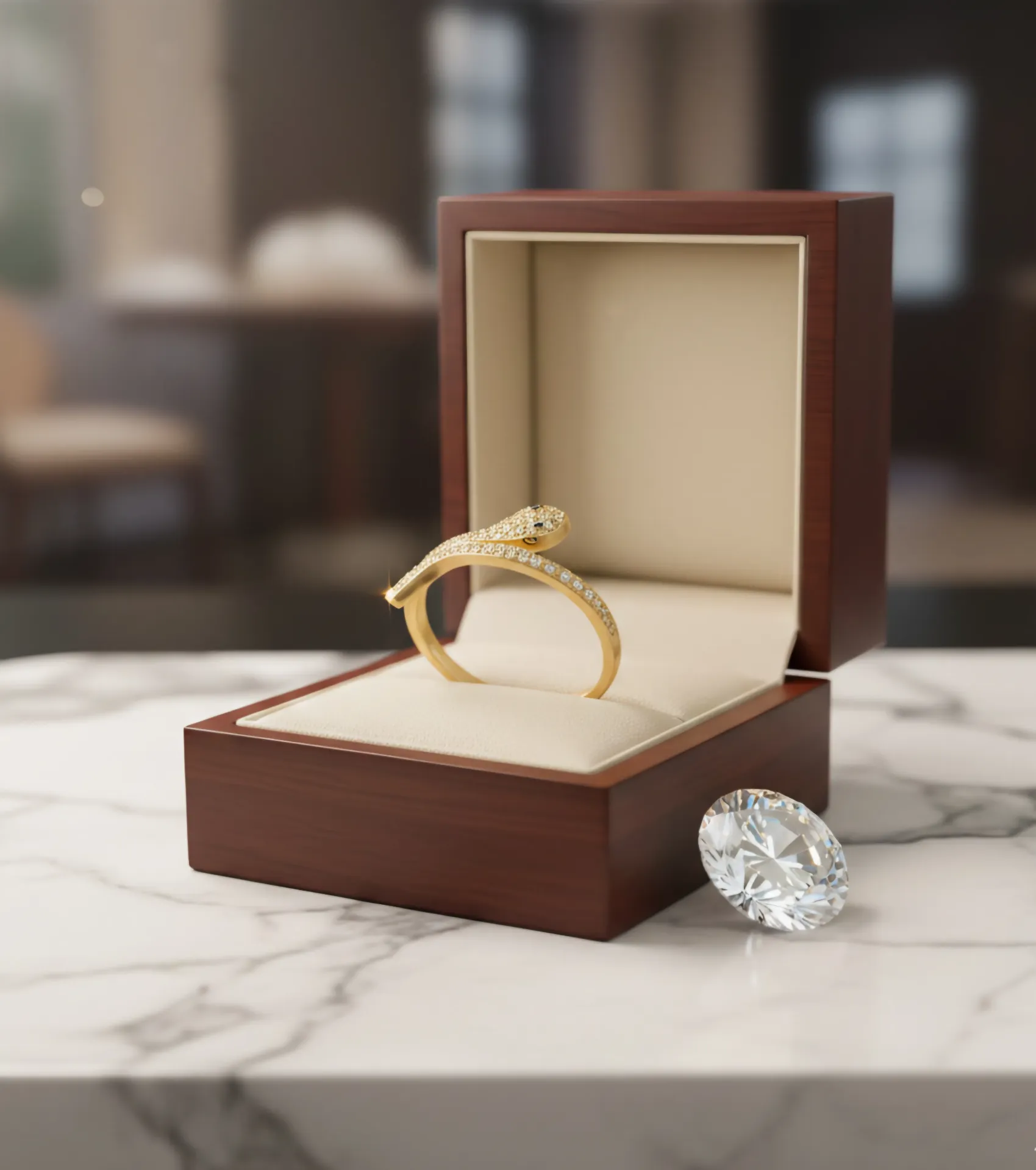 Snake Adjustable Ring