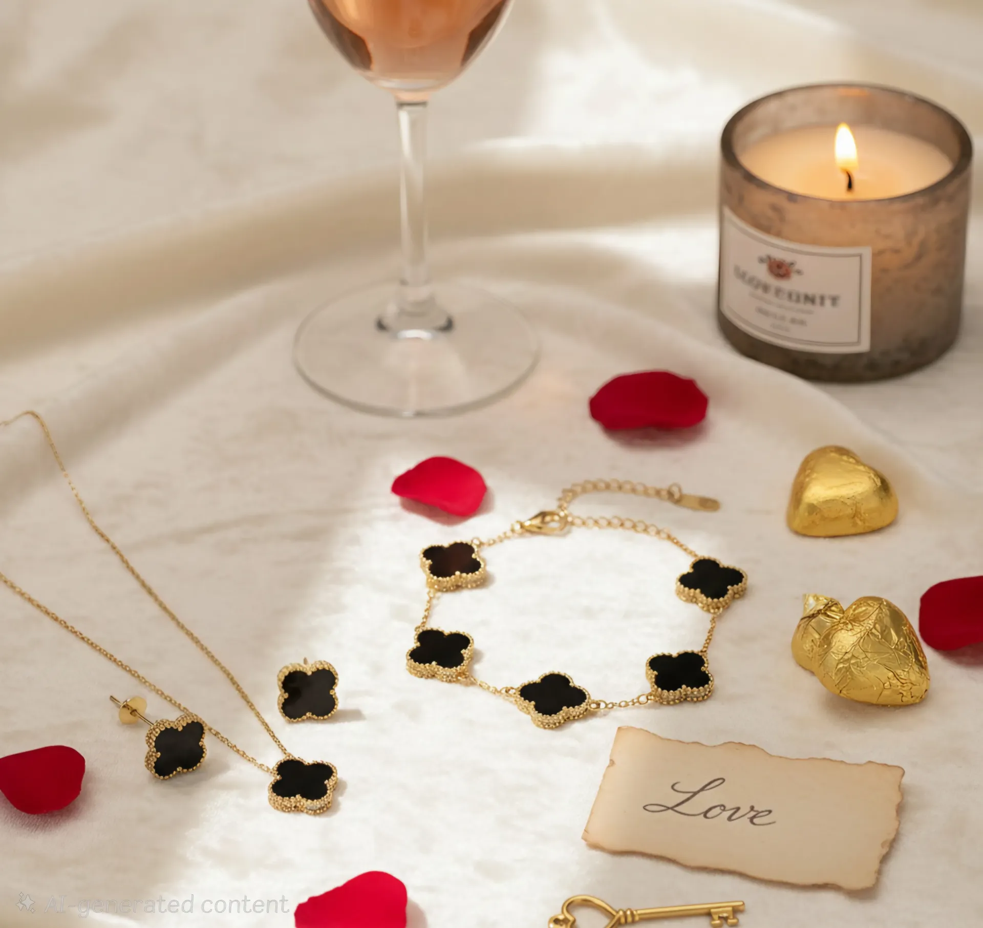 Black Clover Jewellery Set