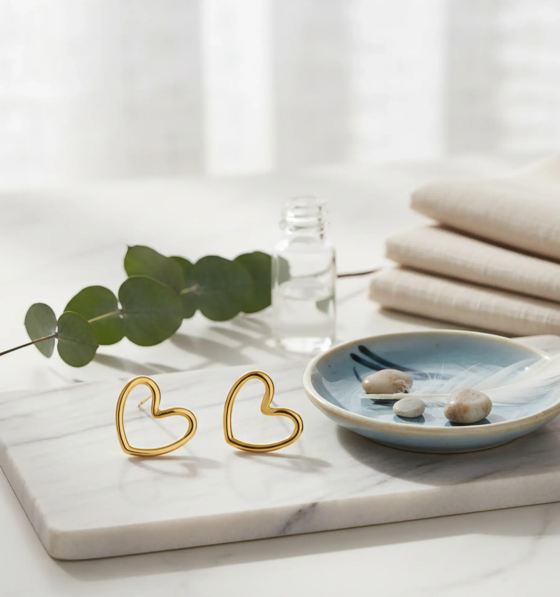 Heart Stud Earrings