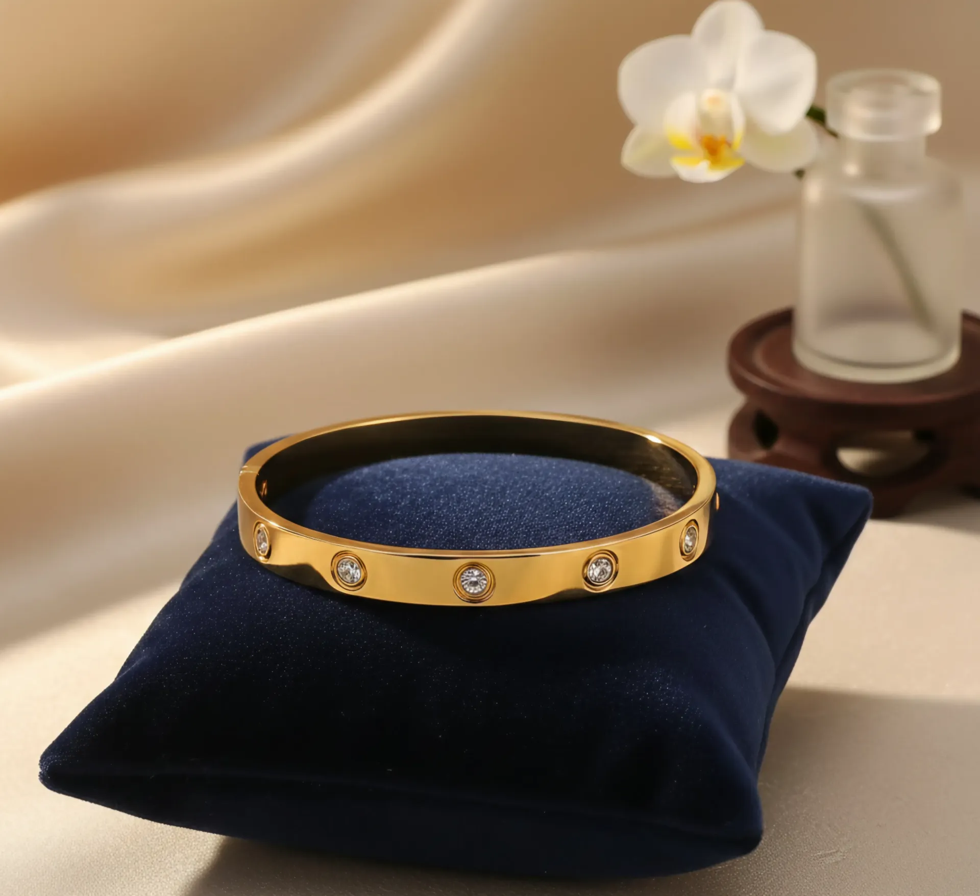 Gold-Plated Love AD Bracelet