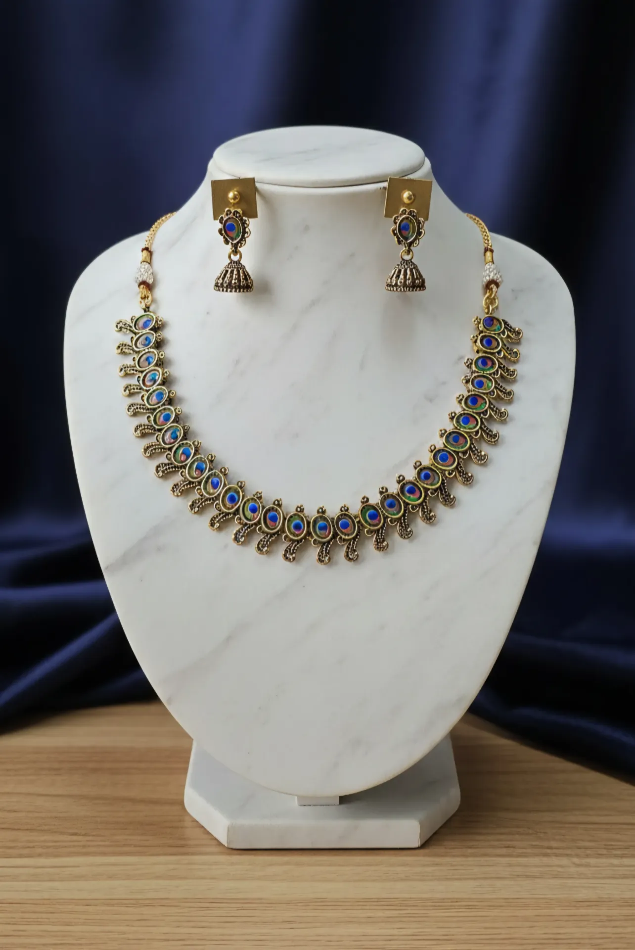 Antique Peacock Choker