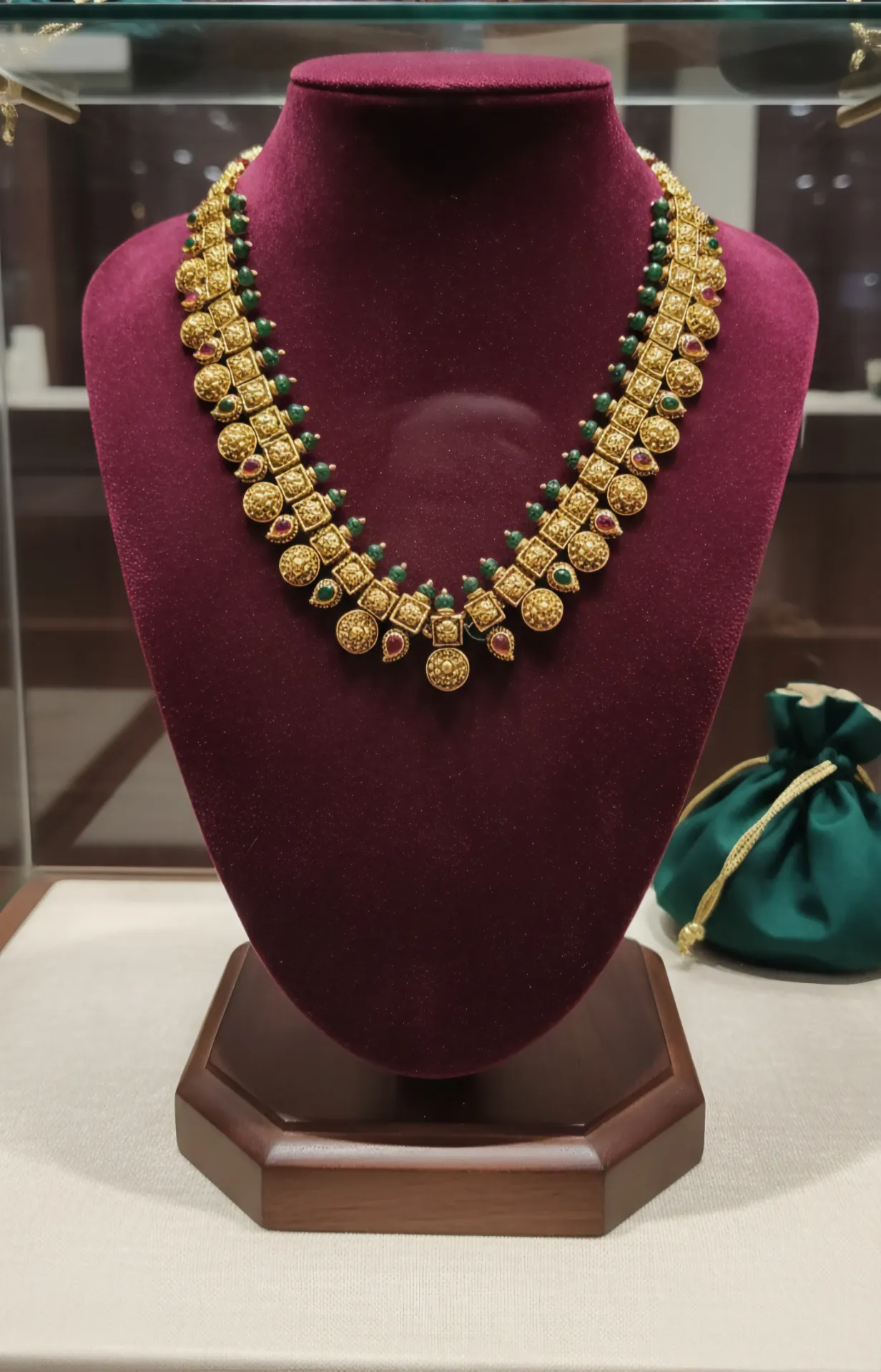 Antique Tear Drop Coin Necklace