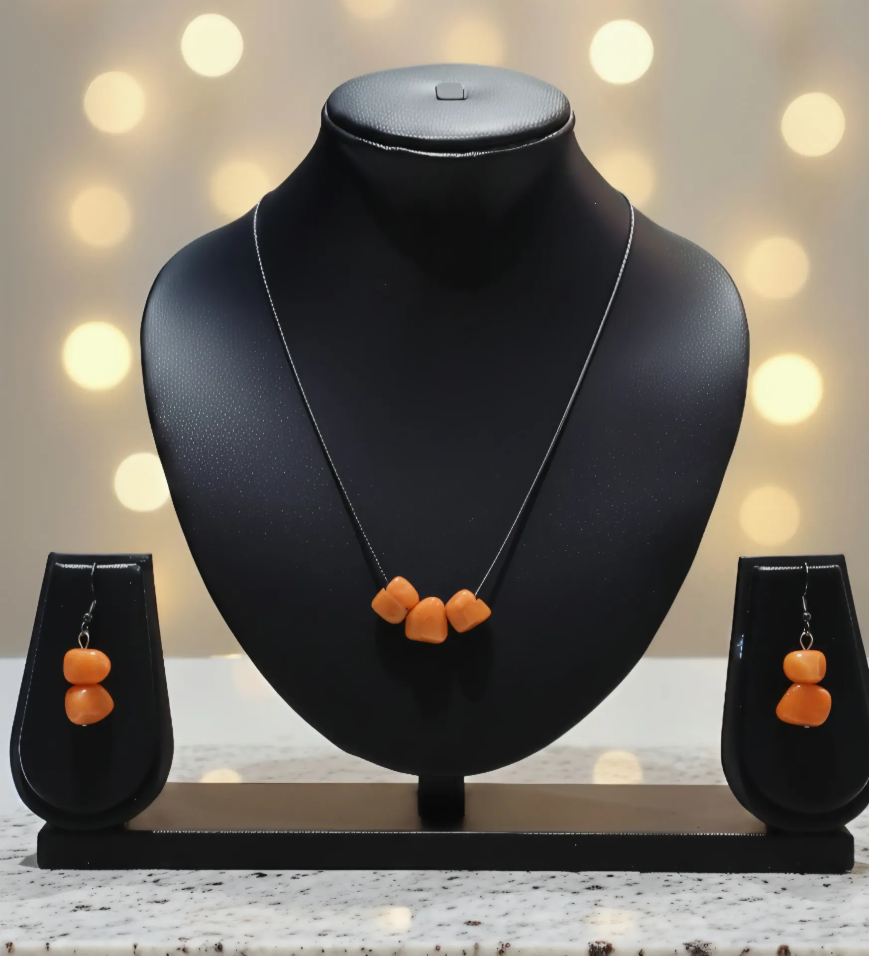 Trendy Stone Lightweight Chain Set