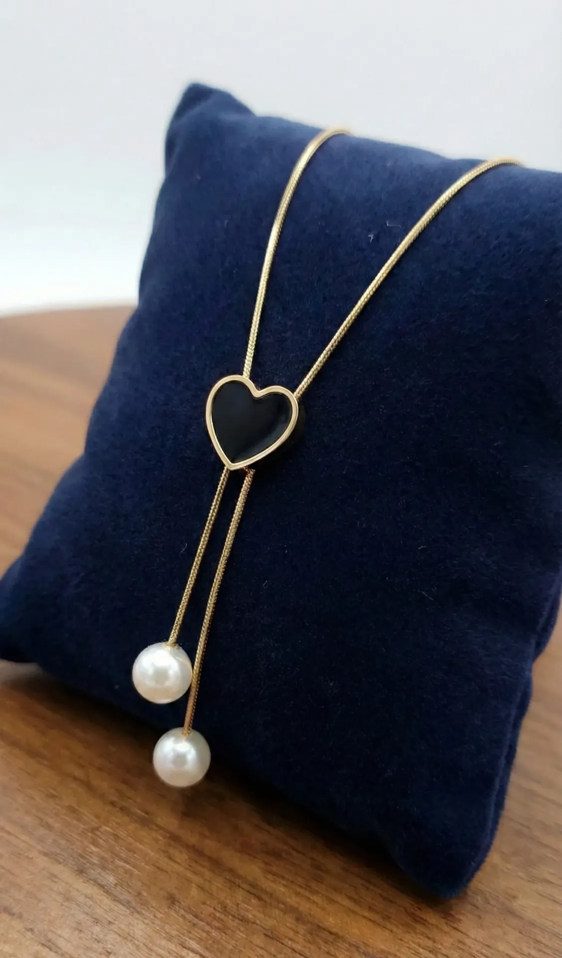 Adjustable Demi-Fine Chain with Black Accent