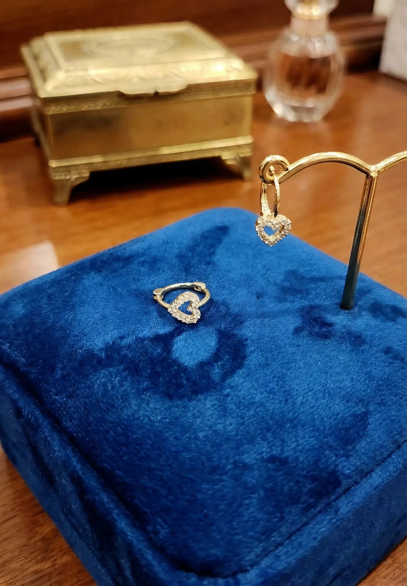 Heart Hoop AD Earrings