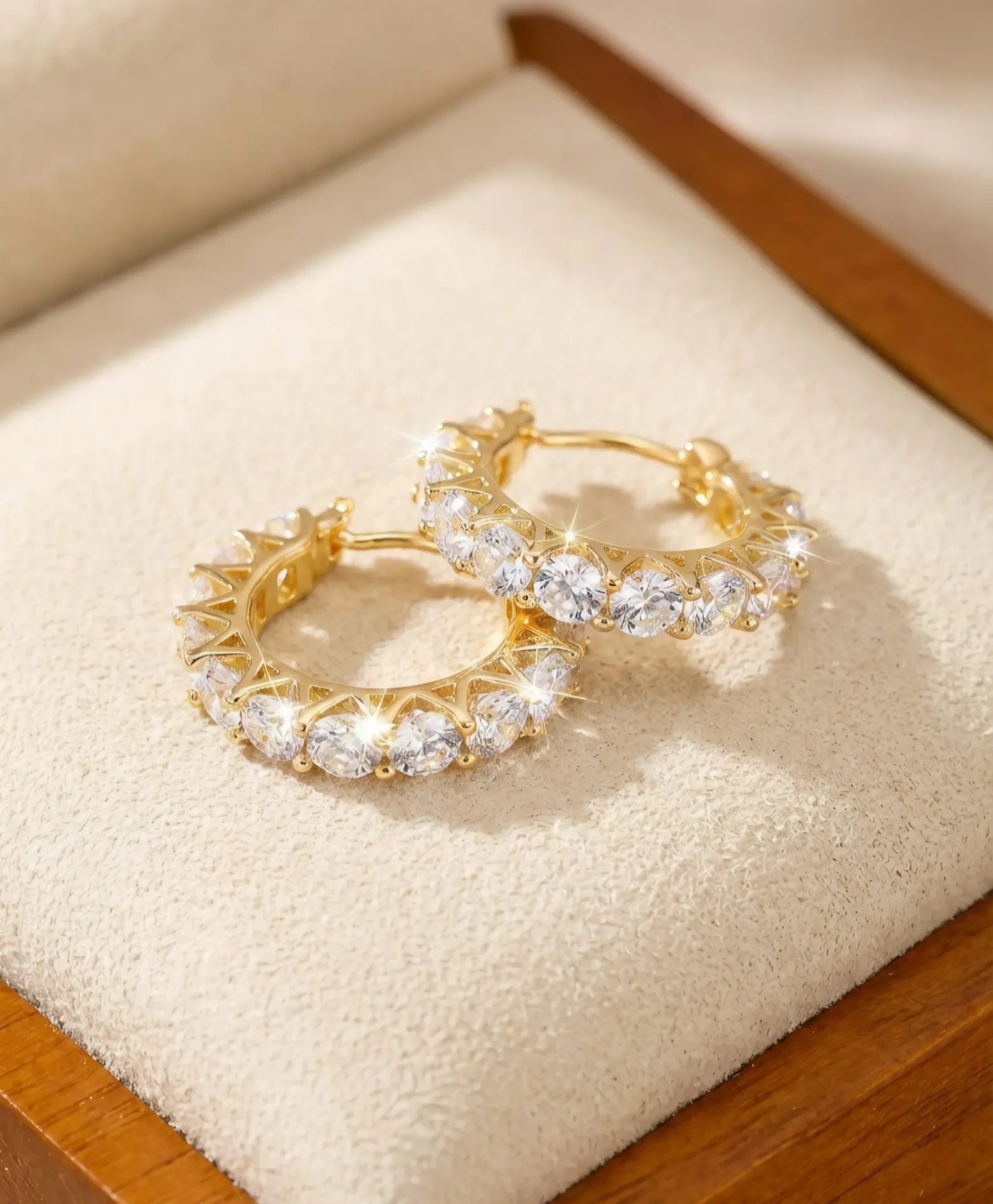 Contemporary AD Hoop Earrings