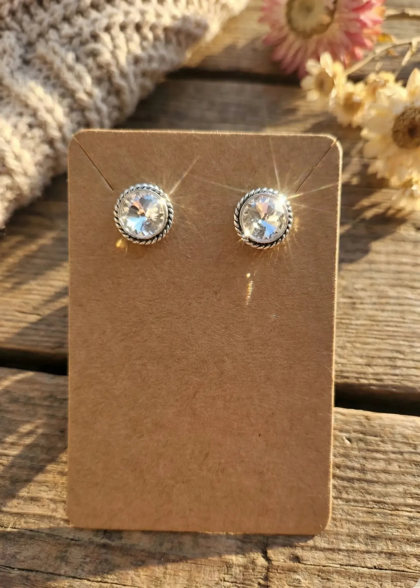 Oxidised Stud Earrings